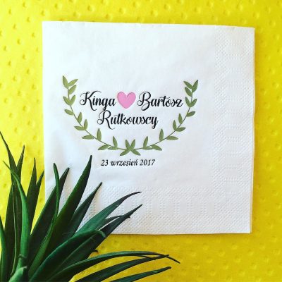 Servilletas de boda personalizadas