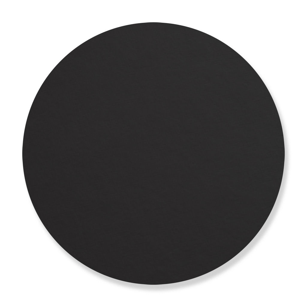 Posavasos Personalizado 9 cm. Cartulina Absorbente redondo negro