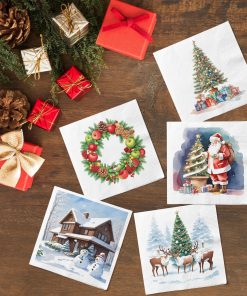 Conjunto servilletas navidad