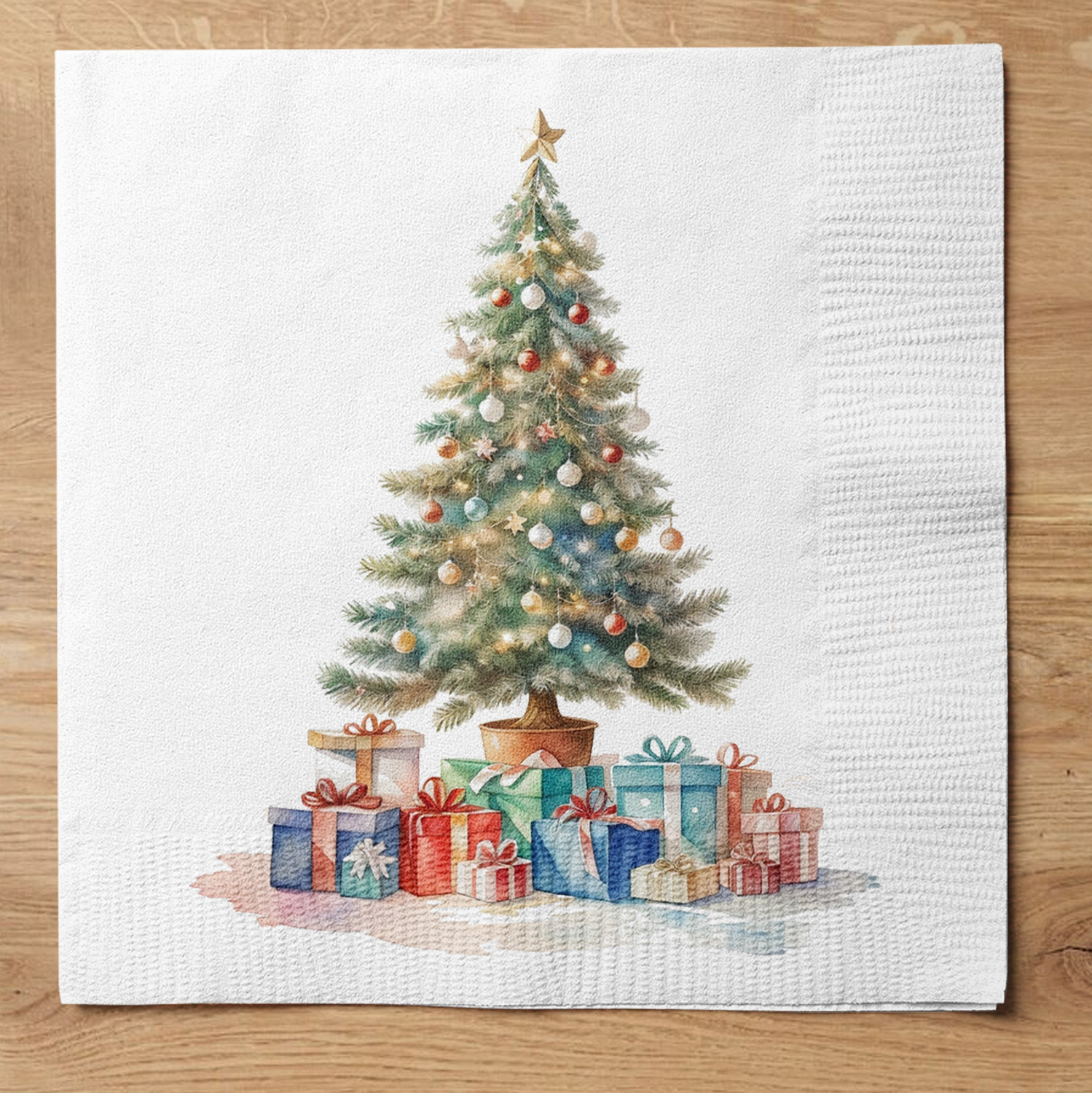 Servilletas arbol de navidad 2