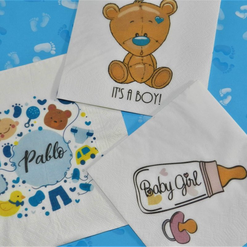 servilletas baby shower